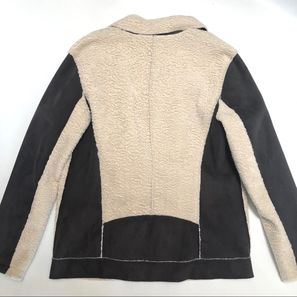 NWOT TREASURED & BOND OVERSIZED FAUX MOTO COAT - Picture 11 of 12